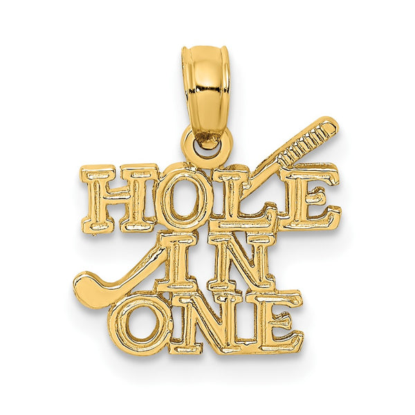 10K HOLE IN ONE with Golf Club Charm-10K3558