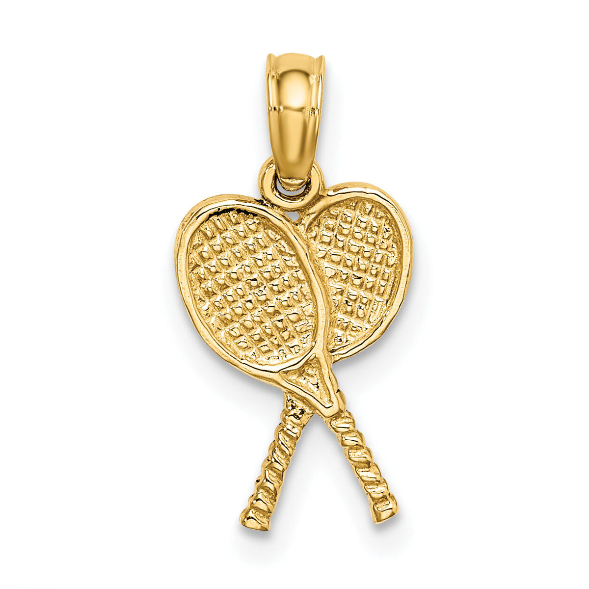 10K Tennis Racquets Pendant-10K3568