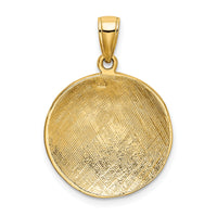 10k Soccer Ball Pendant-10K3584