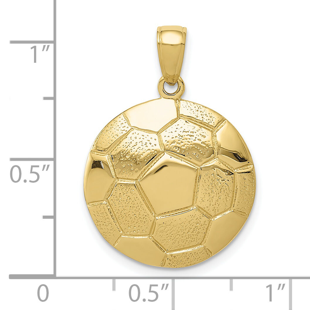10k Soccer Ball Pendant-10K3584