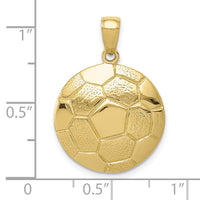 10k Soccer Ball Pendant-10K3584