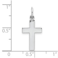 10k White Gold Cross Pendant-10K360