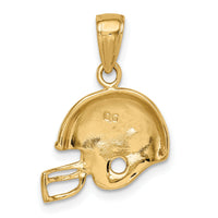 10k Football Helmet Pendant-10K3604