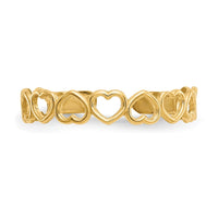 10k Open Hearts Toe Ring-10K3838