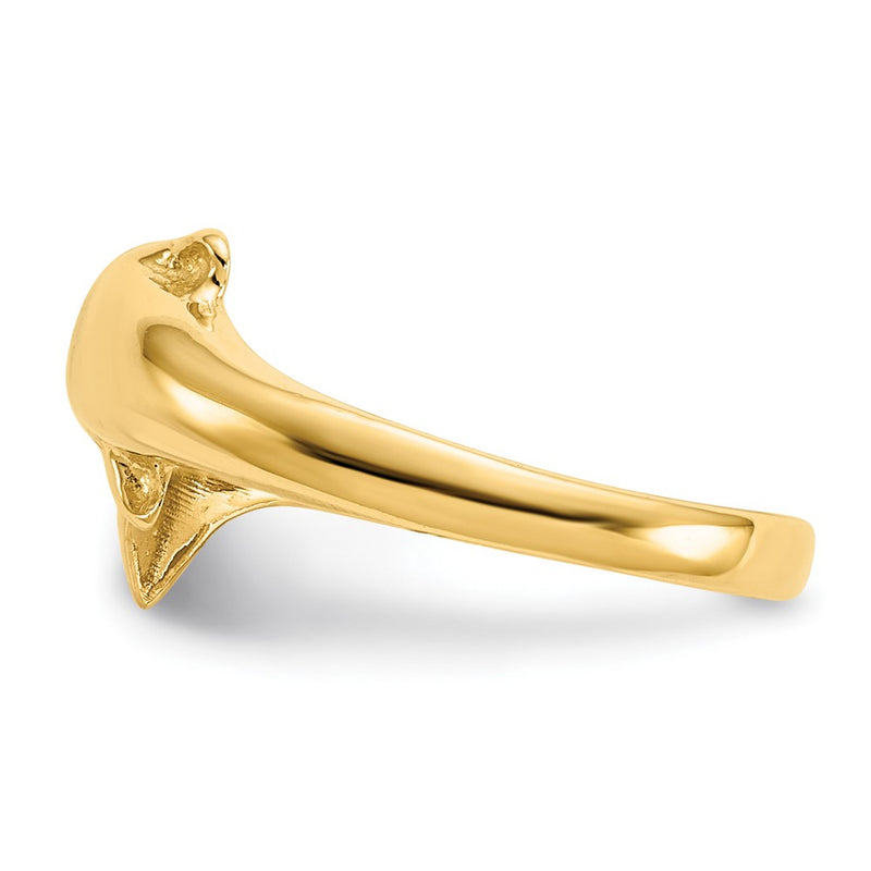 10K Dolphin Toe Ring-10K5801