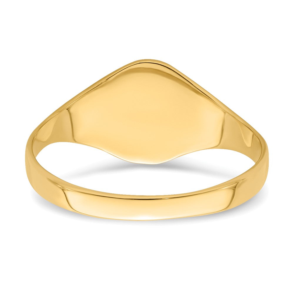 10k High Polished Oval Baby Signet Ring-10K3851