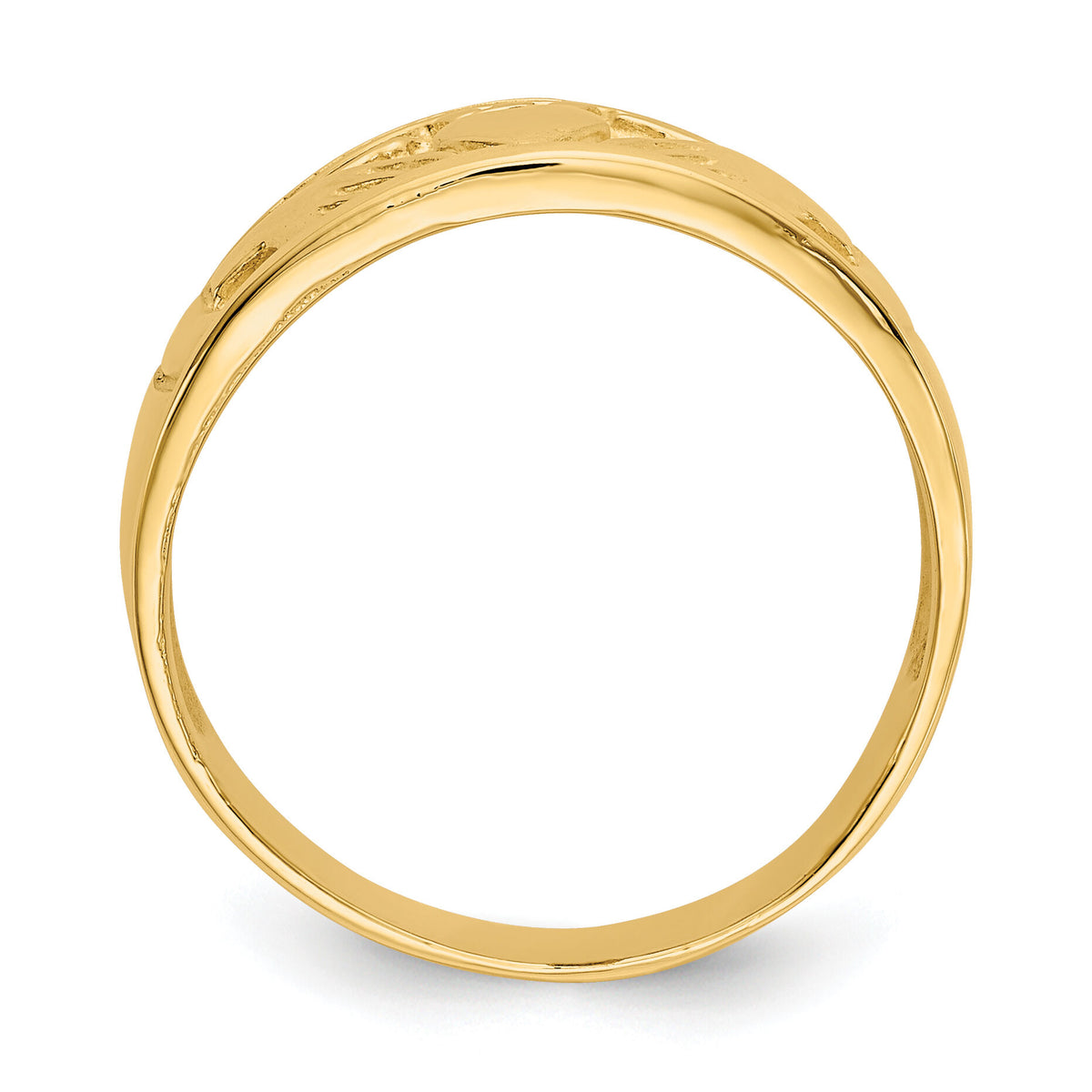10k Ladies Claddagh Ring-10K3854