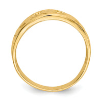 10k Ladies Claddagh Ring-10K3854