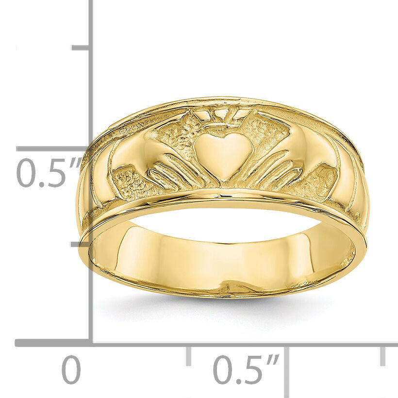 10k Ladies Claddagh Ring-10K3854