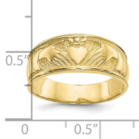 10k Ladies Claddagh Ring-10K3854