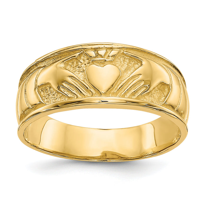 10k Ladies Claddagh Ring-10K3854