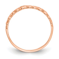 10K Rose Gold Polished Hearts Ring-10K3900R