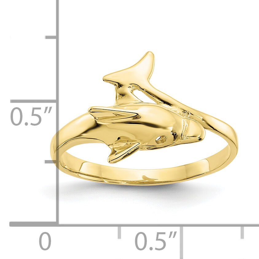 10k Dolphin Ring-10K3921