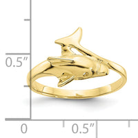 10k Dolphin Ring-10K3921