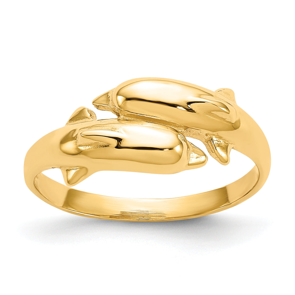10k Double Dolphin Ring-10K3922