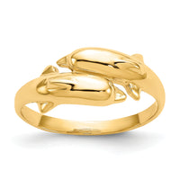 10k Double Dolphin Ring-10K3922