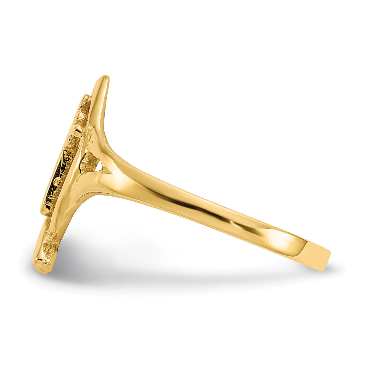10k Ichthus w/Cross Ring-10K3947