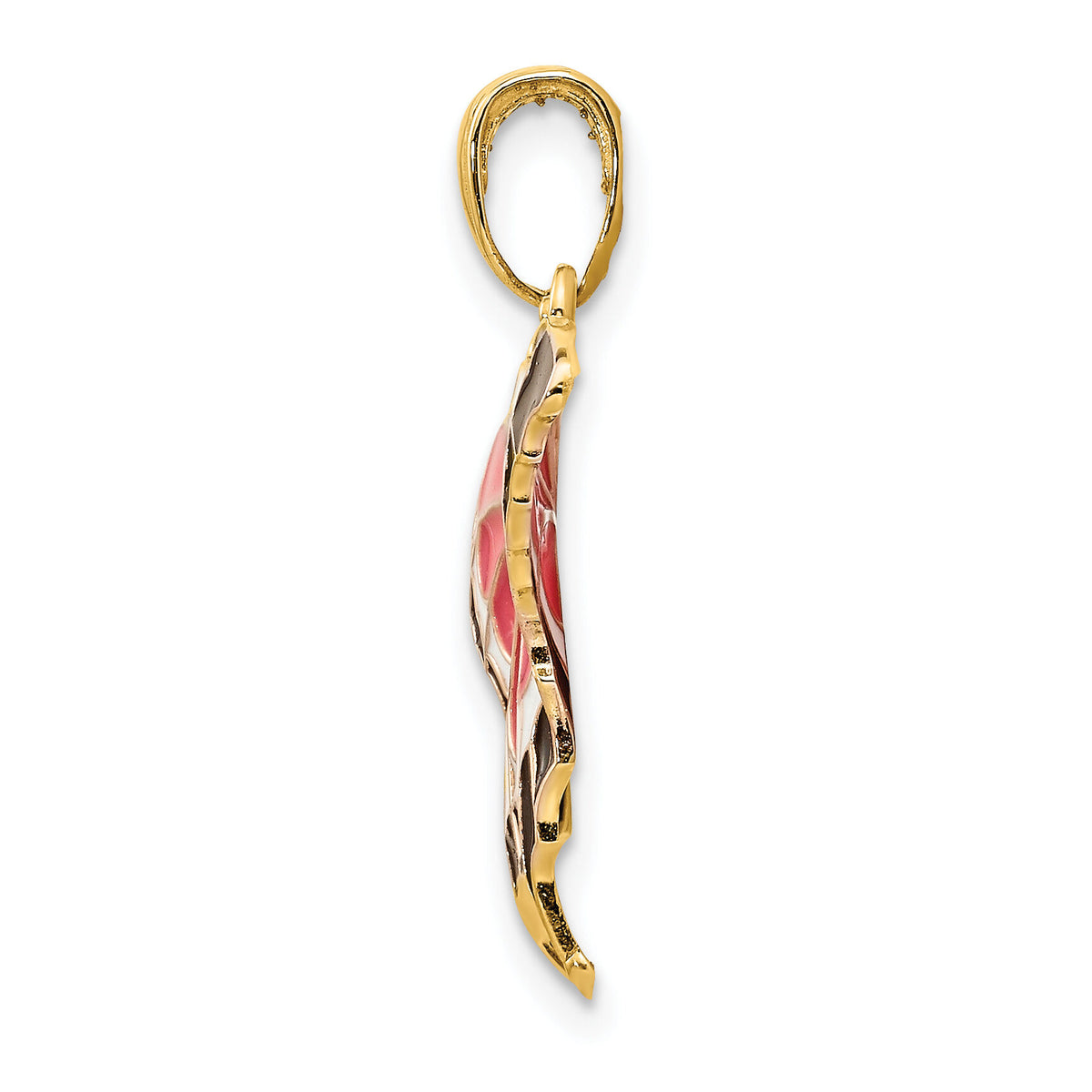10K Enameled Butterfly Pendant-10K4232