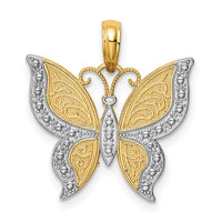 10K w/ Rhodium Butterfly Charm-10K4242