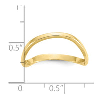 10K Wave Fashion Thumb Ring-10K4595