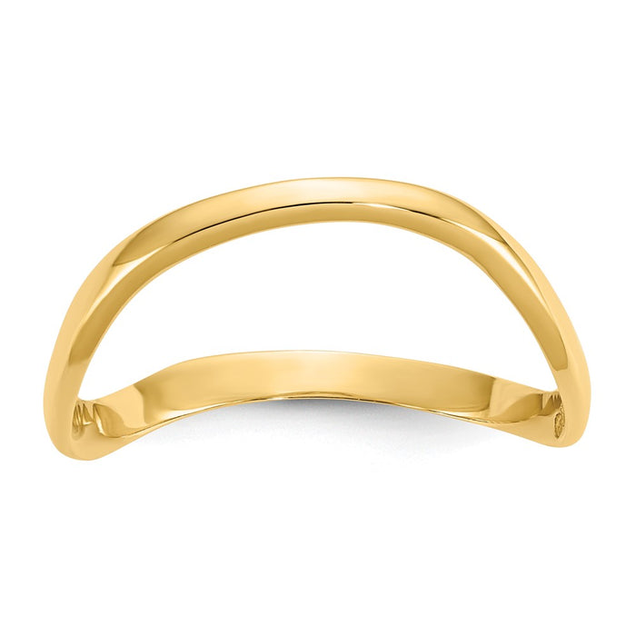 10K Wave Fashion Thumb Ring-10K4595