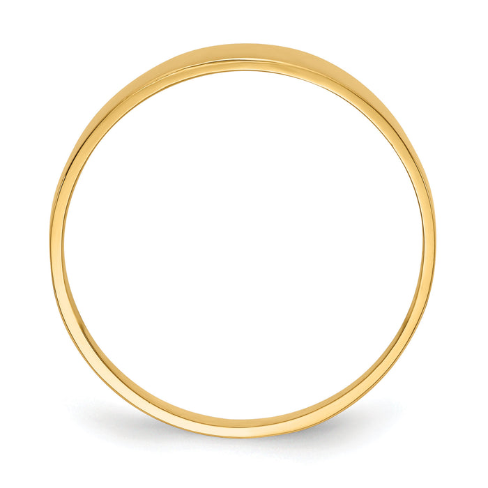 10K 3-6mm Flat-top Tapered Cigar Band Ring-10K4629