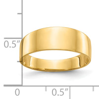 10K 3-6mm Flat-top Tapered Cigar Band Ring-10K4629