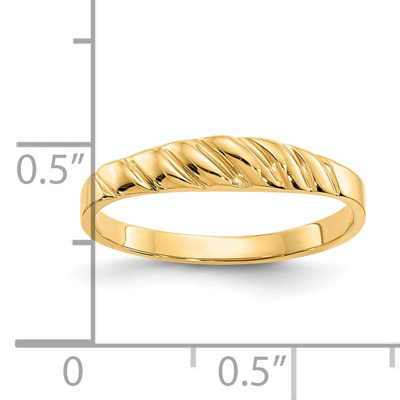10K Polished Valley Dome Ring-10K4634
