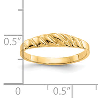 10K Polished Valley Dome Ring-10K4634