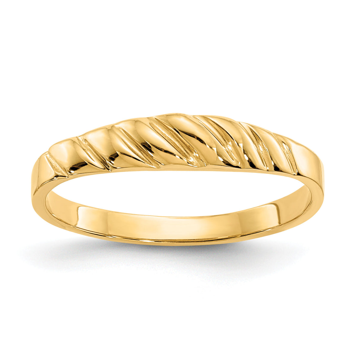 10K Polished Valley Dome Ring-10K4634