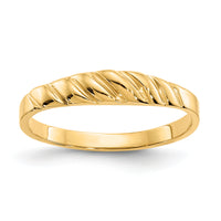 10K Polished Valley Dome Ring-10K4634
