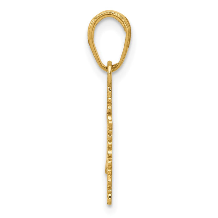 10k Small Snowflake Pendant-10K4742