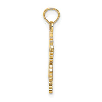 10k Polished Snowflake Charm-10K4743