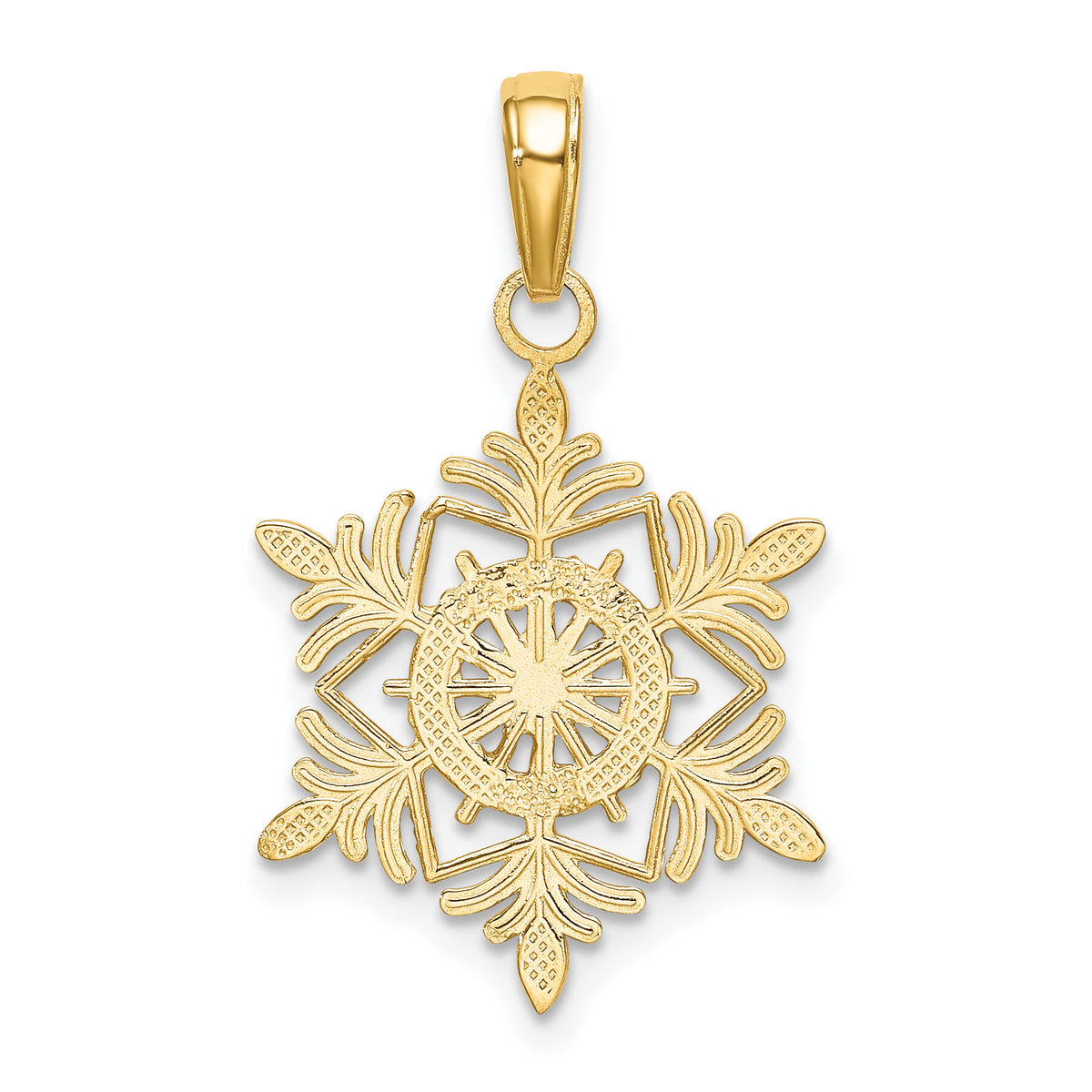 10k Snowflake Pendant-10K4744