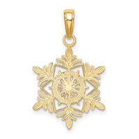 10k Snowflake Pendant-10K4744
