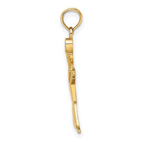 10k Polished Full Body Boy Charm-10K4759