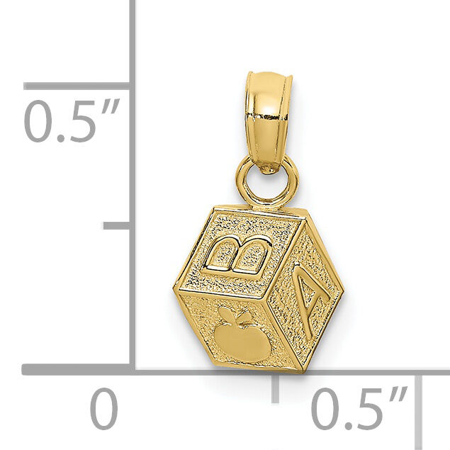 10k Baby Block Charm-10K4765