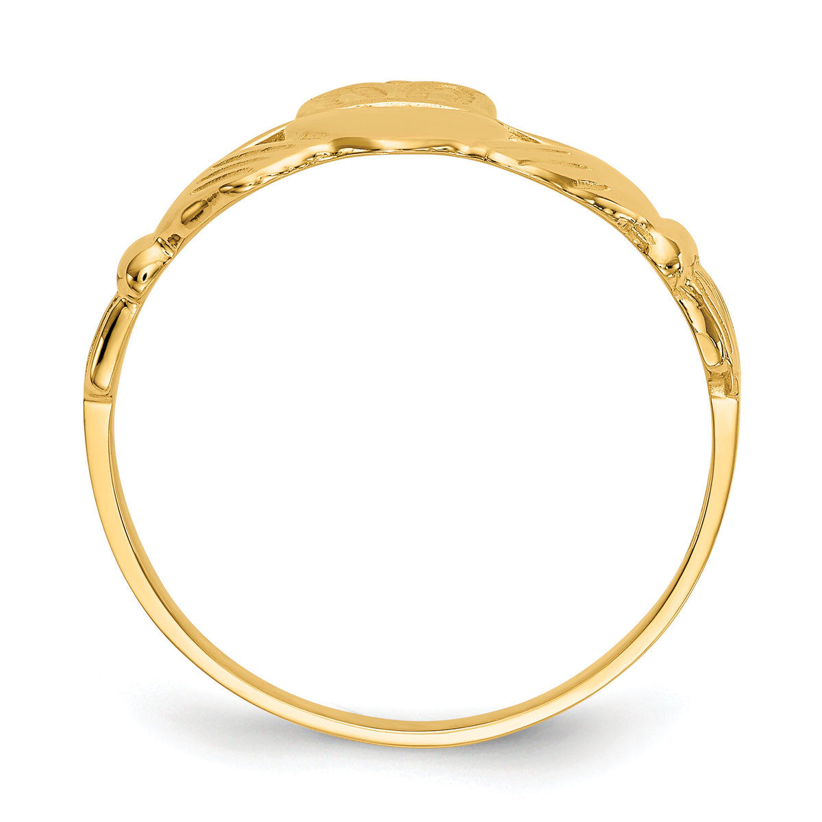 10k Men's Claddagh Ring-10K4774