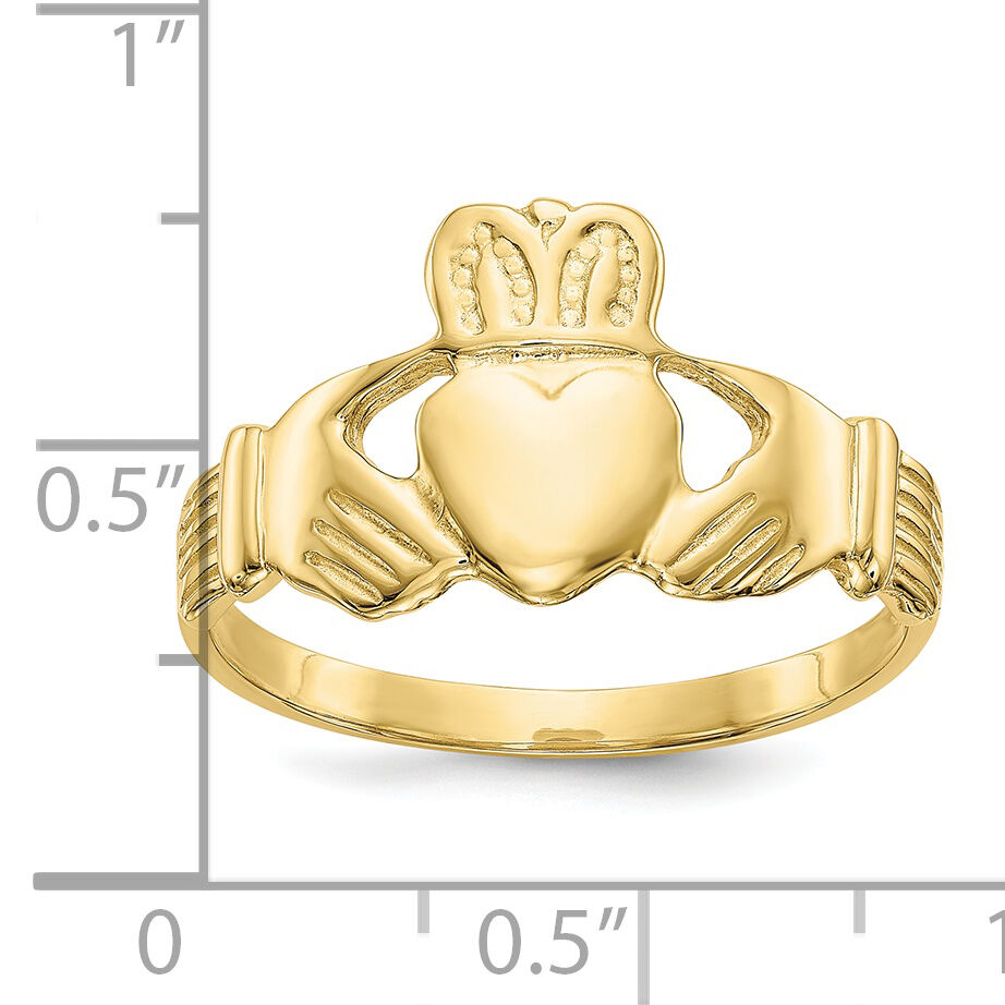 10k Men's Claddagh Ring-10K4774