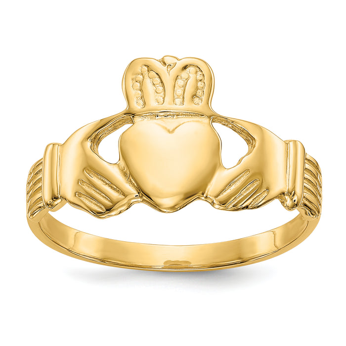 10k Men's Claddagh Ring-10K4774