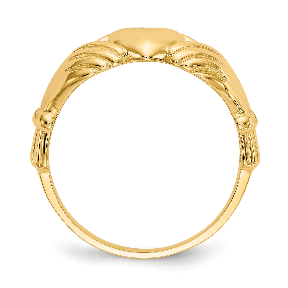 10k Men's Claddagh Ring-10K4776