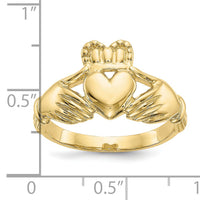 10k Men's Claddagh Ring-10K4776