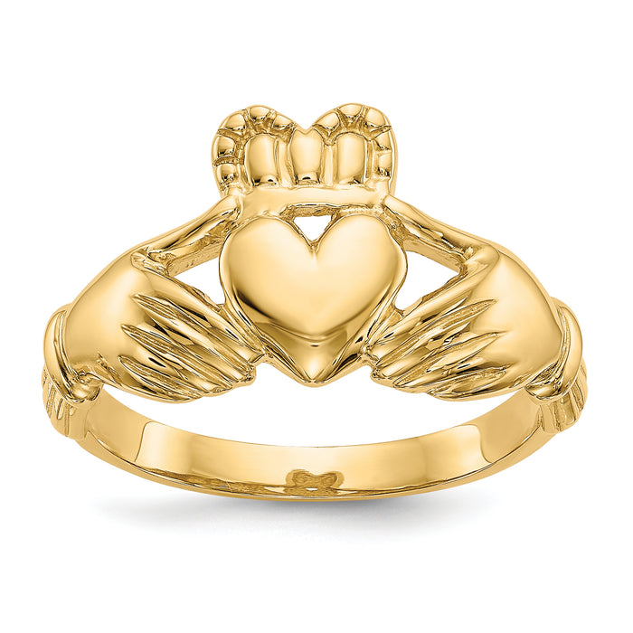 10k Men's Claddagh Ring-10K4776