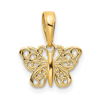 10K Filigree Butterfly Charm-10K4839