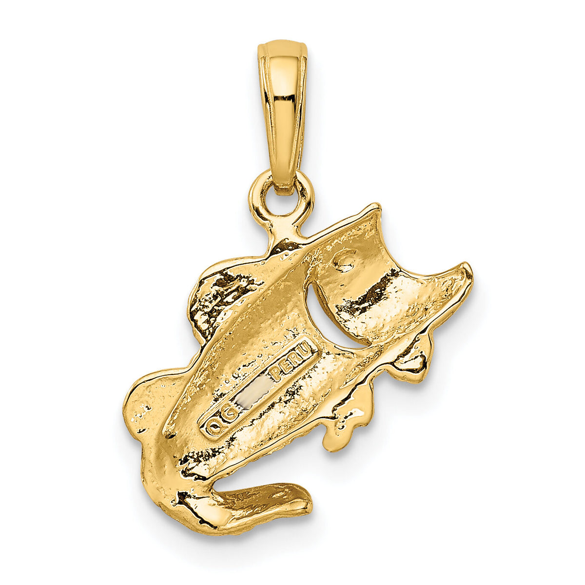 10k Large Mouth Bass Fish Small Charm-10K4869