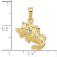 10k Large Mouth Bass Fish Small Charm-10K4869