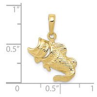 10k Large Mouth Bass Fish Small Charm-10K4869