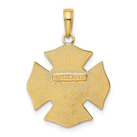 10k Fire Dept. Maltese Cross Pendant-10K4927