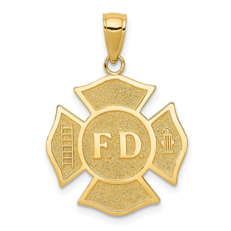 10k Fire Dept. Maltese Cross Pendant-10K4927