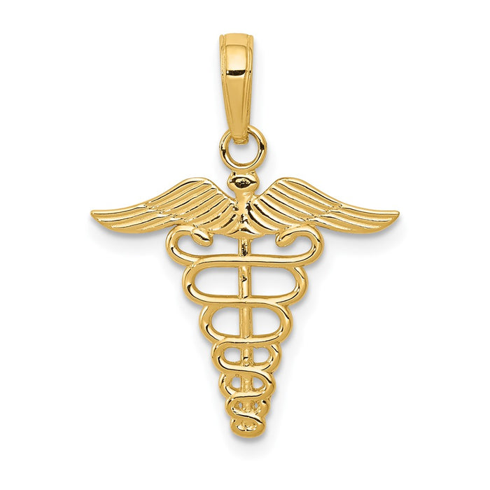 10k Caduceus Pendant-10K4935